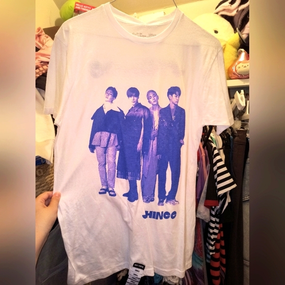 Coconuts by Matisse Tops - SHINee Kpop Korean Band Coconuts by Matisse White and Purple Graphic Tee